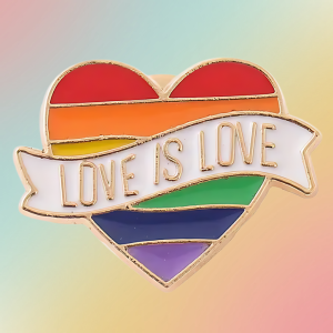 PIN-Love is Love Rainbow Heart - PoP x HoyPoloi Gallery