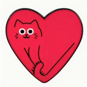 PIN-Red Cat Heart - PoP x HoyPoloi Gallery
