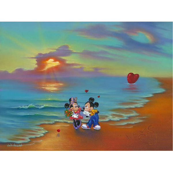 MICKEY & MINNIE'S ROMANTIC DAY by Jim Warren - Limited Edition