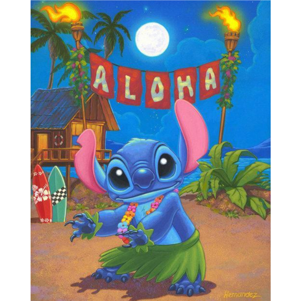 HULA STITCH by Manuel Hernandez - Disney Limited Edition