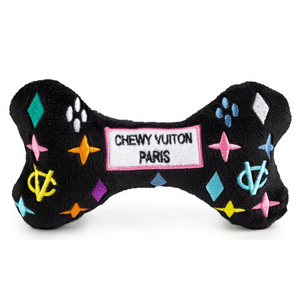 Dog Toy - CHEWY VUITON - Small - Black Monogram - PoP x HoyPoloi Gallery