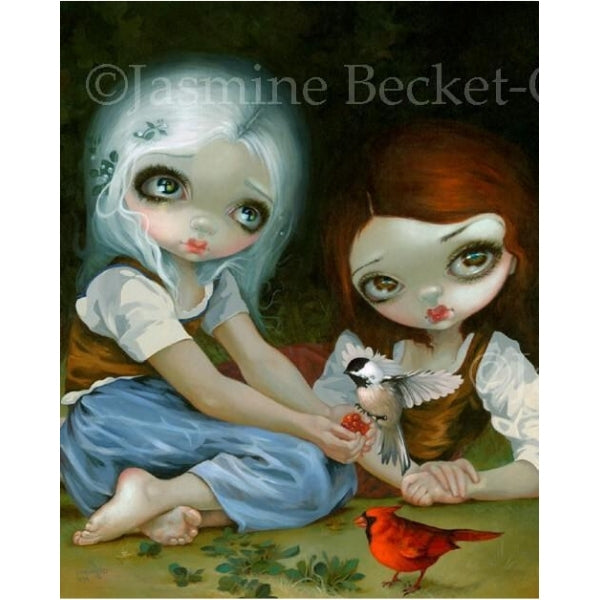 SNOW WHITE AND ROSE RED by Jasmine Becket Griffith PoP x HoyPoloi Gallery