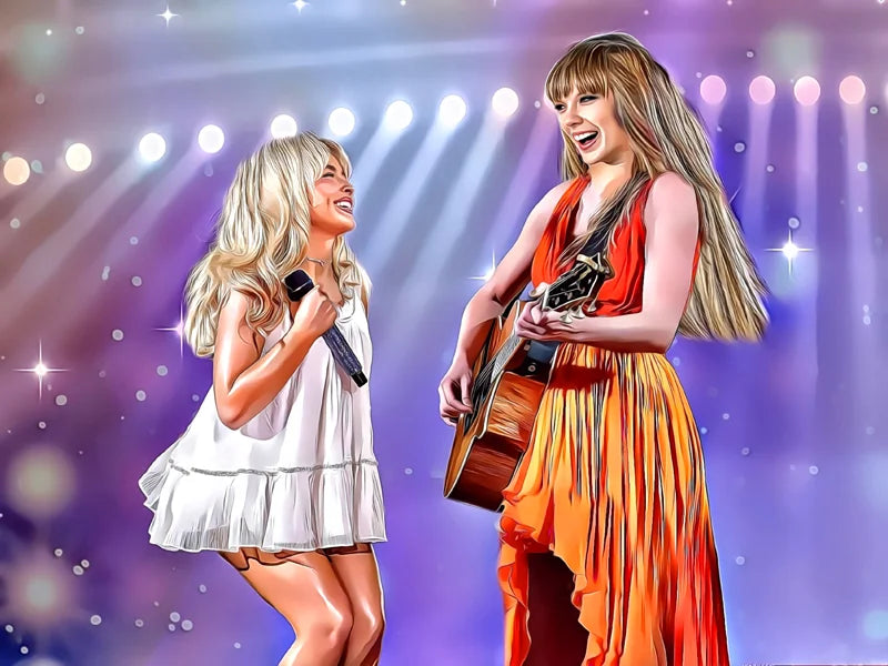 Taylor Swift and Sabrina Carpenter New Orleans Night 2 Cherished Moment 2024 - PoP x HoyPoloi Gallery