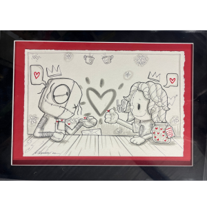 Pen & Ink Original - CATCHING FEELINGS - Fabio Napoleoni