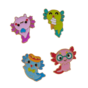 PIN-AXOLOTL - 4 piece set - PoP x HoyPoloi Gallery