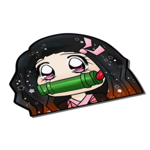 Demon Slayer - Nezuko Peeker Sticker - PoP x HoyPoloi Gallery