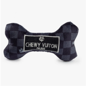 Dog Toy - CHEWY VUITON BLACK CHECKER - Small - PoP x HoyPoloi Gallery