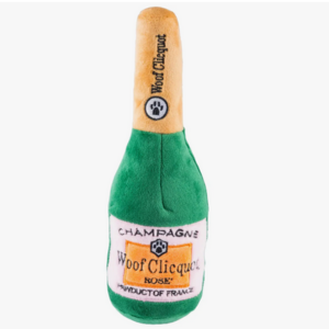 Dog Toy - WOOF CLICQUOT ROSE CHAMPAGNE BOTTLE - Large - PoP x HoyPoloi Gallery