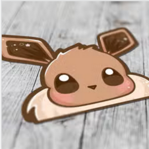Pokemon - Eevee Peeker Sticker - PoP x HoyPoloi Gallery
