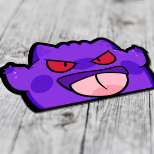 Pokemon - Gengar Peeker Sticker - PoP x HoyPoloi Gallery