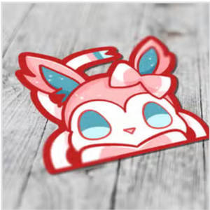 Pokemon - Shiny Sylveon Eeveelution Peeker Sticker - PoP x HoyPoloi Gallery
