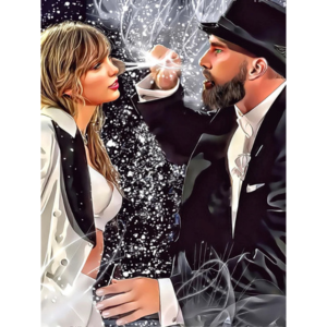 Taylor Swift and Travis Kelce on Stage at Wembley London 2024 - PoP x HoyPoloi Gallery