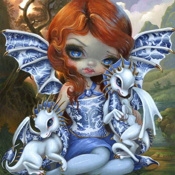 Blue Willow Dragonlings by Jasmine Becket Griffith
