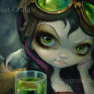 Absinthe Goggle square detail by Jasmine becket Griffith