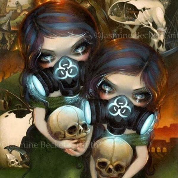 Hazardous Beauties square detail by Jasmine Becket Griffith