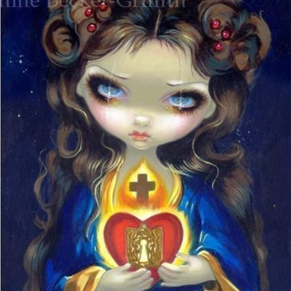 Occulta Cordis square detail by Jasmine Becket Griffith