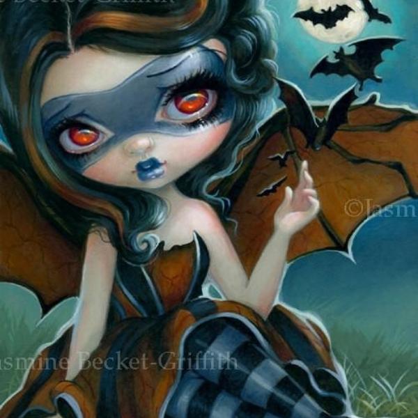 Pipistrello square detail by Jasmine Becket Griffith