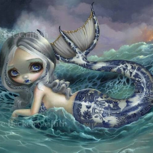 Porcelina square detail by Jasmine Becket Griffith