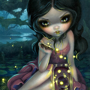 Releasing Fireflies square detail by Jasmine Becket Griffith