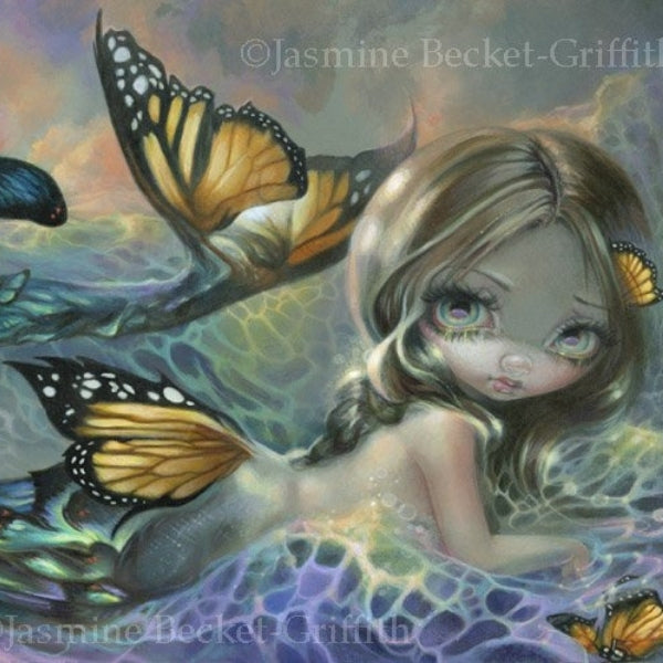 Sea Monarch square detail by Jasmine Becket Griffith