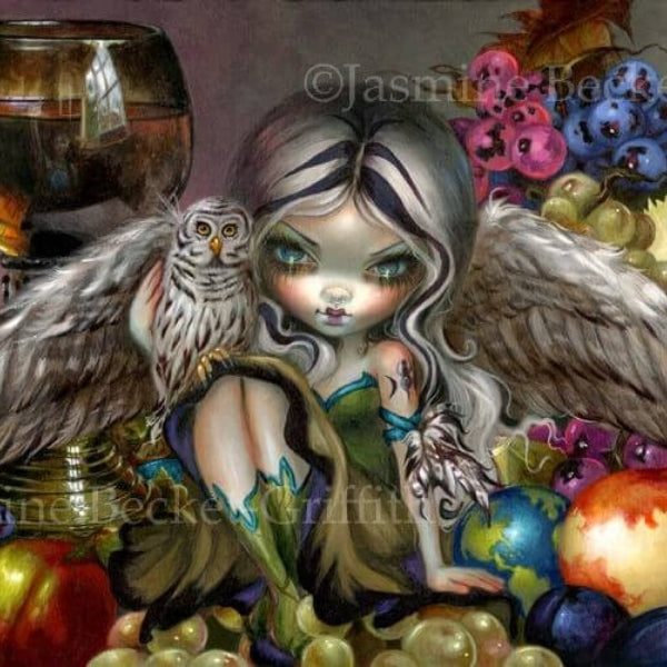 Silent Wisdom square detail by Jasmine Becket Griffith
