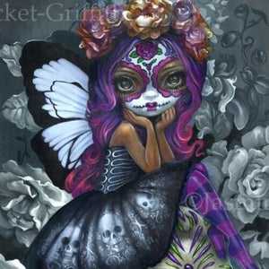 Soulful Spirits square detail by Jasmine Becket Griffith
