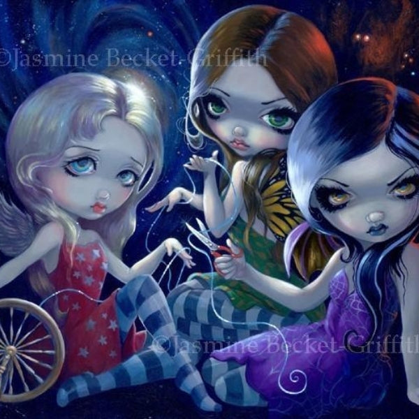 The Three fates square detail by Jasmine Becket Griffith