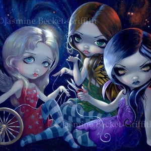 The Three fates square detail by Jasmine Becket Griffith