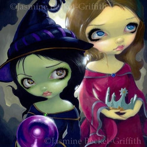 Wicked Witch and Glinda square detail by Jasmine Becket Griffith