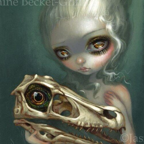 Resurrected Velociraptor by Jasmine Becket Griffith