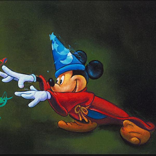 Sorcerer Paints The Magic by Jim Warren - Disney Silver Series