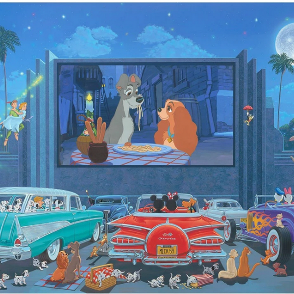 A NIGHT AT THE MOVIES by Manuel Hernandez - Disney Premiere Limited Edition