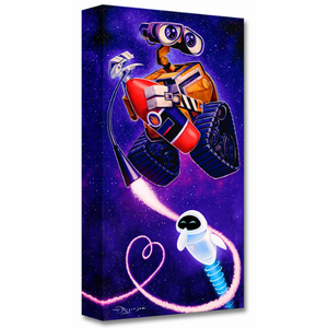 Wall-E and Eve by Tim Rogerson - Disney Treasure on Canvas