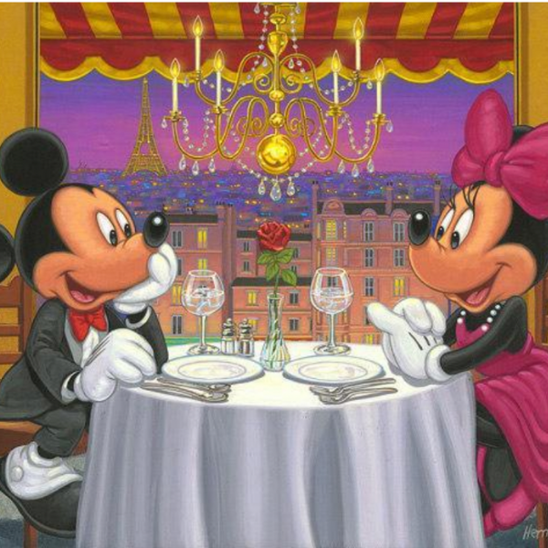 DINNER FOR TWO by Manuel Hernandez - Disney Limited Edition