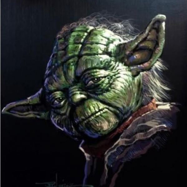 Yoda by Rodel Gonzalez - 12" x 16" Limited Edition Canvas Giclee 