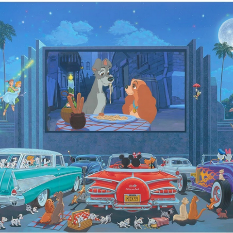 A NIGHT AT THE MOVIES by Manuel Hernandez - Disney Limited Edition