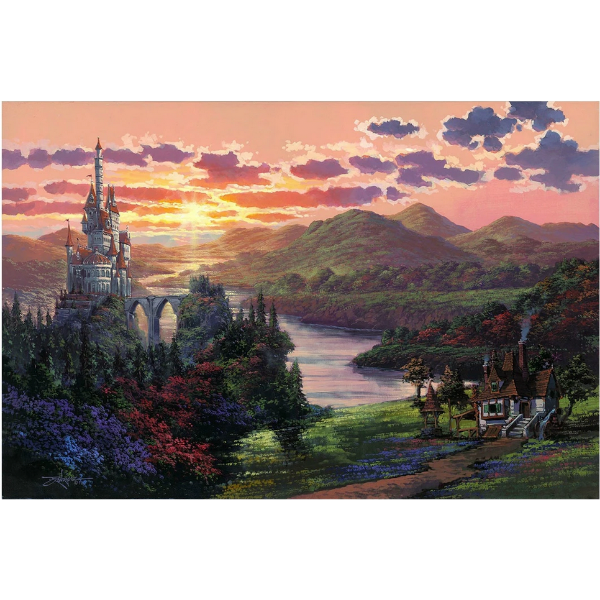 The Beauty In Beast's Kingdom  - 20" x 30" Limited Edition Embellished Canvas Giclee