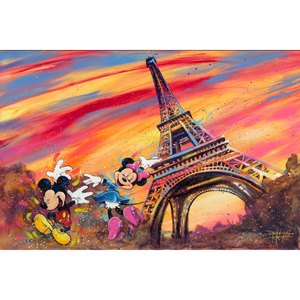 Dancing Across Paris by Stephen Fishwick - 20" x 30" Embellished Limited Edition