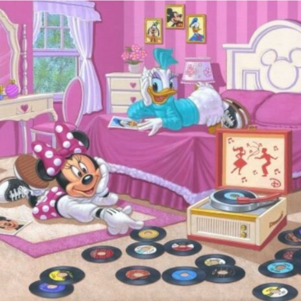 MINNIE AND DAISY'S FAVORITE TUNE by Manuel Hernandez - Disney Limited Edition
