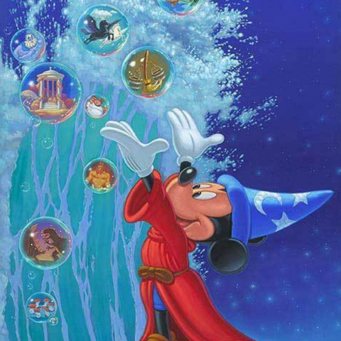 Mickey Sorcerer 12X18 - LightHouse Galleries