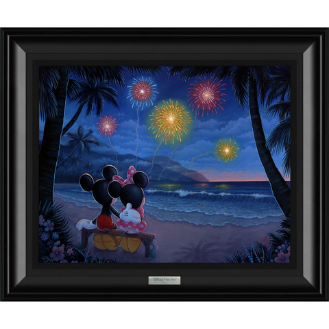 Evening Fireworks on The Beach by Tim Rogerson - Disney Silver Series 