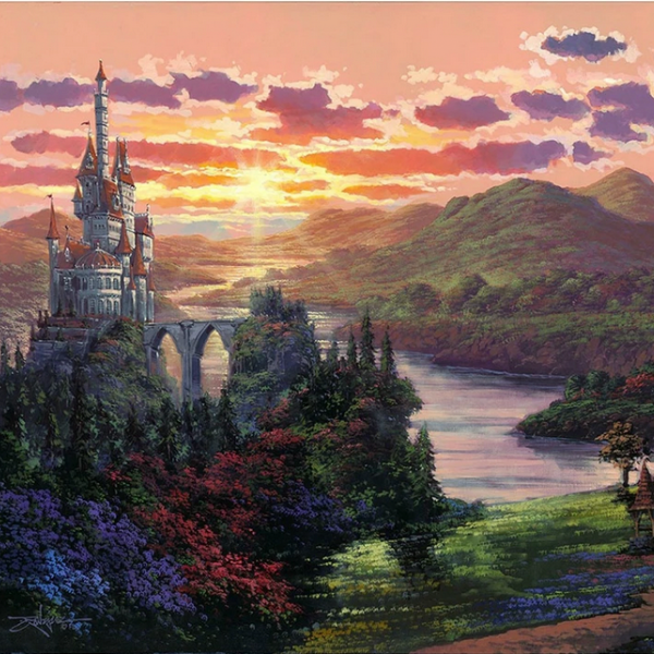 The Beauty In Beast's Kingdom  - 20" x 30" Limited Edition Embellished Canvas Giclee