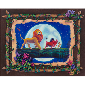 Hakuna Matata by Denyse Klette - 20" x 25" Limited Edition Embellished 