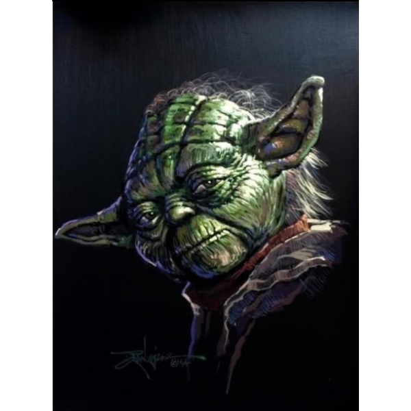Yoda by Rodel Gonzalez - 12" x 16" Limited Edition Canvas Giclee 