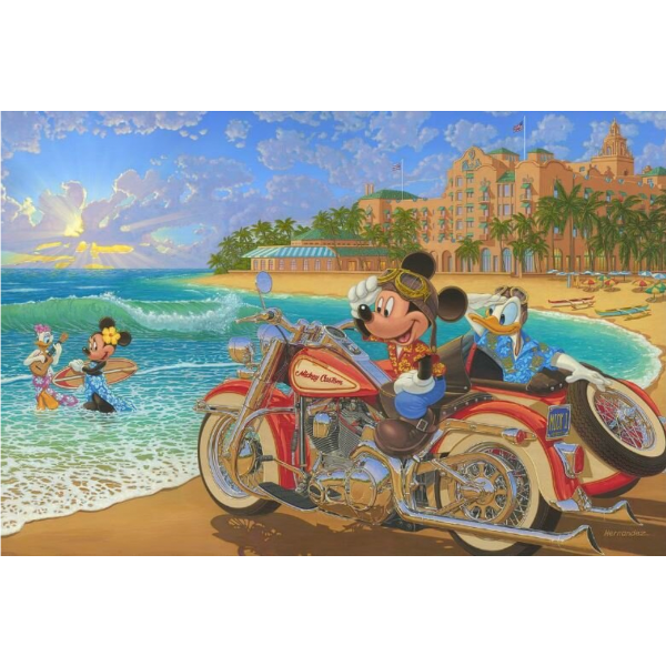 WHERE THE ROAD MEETS THE SEA by Manuel Hernandez - Disney Limited Edition