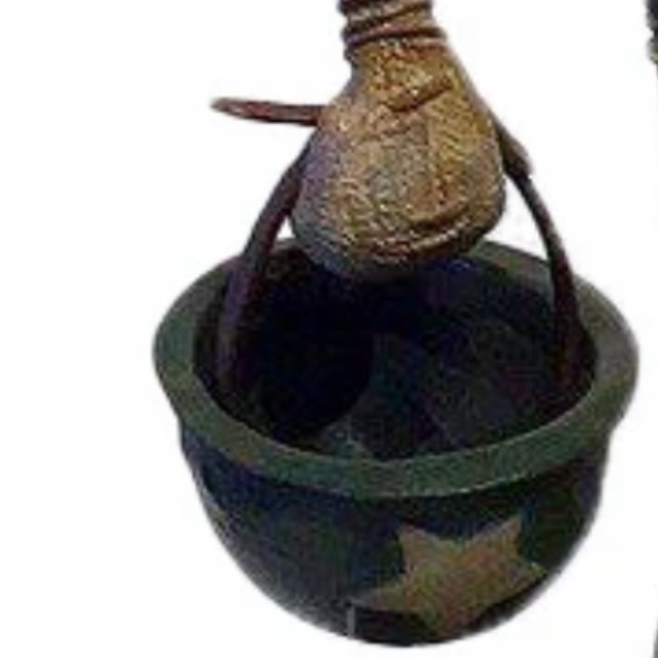Marcenivo: Soldier of Love by Fabio Napoleoni - Bronze Sculpture - Helmet Detail
