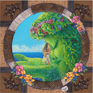 Te Fiti by Denyse Klette - 24" x 24" Limited Edition Embellished Canvas Giclee
