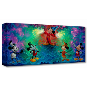 Mickey's Colorful History by Jared Franco - Disney Treasure on Canvas