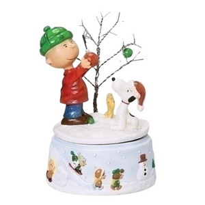 PEANUTS- Charlie Brown & Friends Christmas Music Figurine - PoP x HoyPoloi Gallery