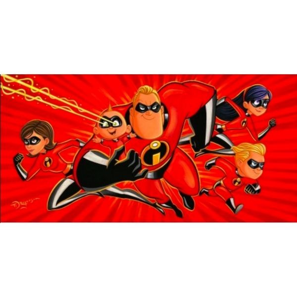 A Whole Family of Supers by Tim Rogerson - 15" x 30" Limited Edition